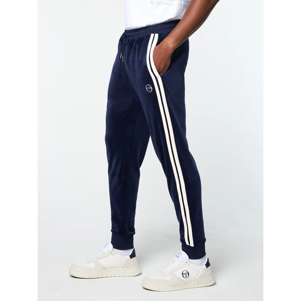 NWT SERGIO TACCHINI Velour Damarindo Track Pants Size 3XL Maritime Blue Navy